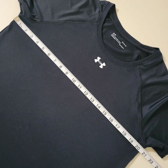 Under Armour Women’s Black Loose Fit Heatgear® Short Sleeve Tee - Picture 5 of 11